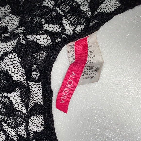 ALONDRA BLACK BRESS STRECH SZ L - Picture 4 of 8